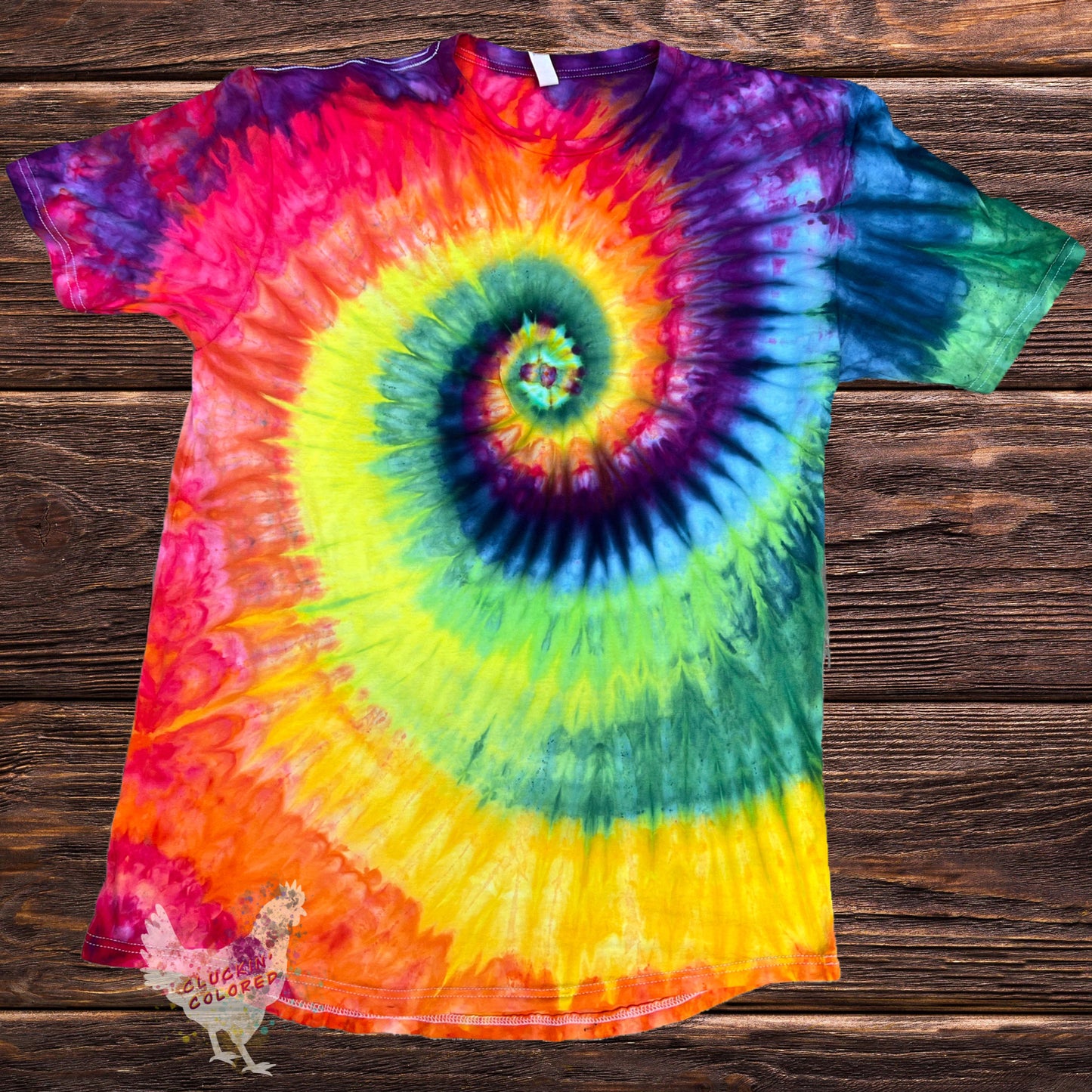 Unisex XL T-Shirt - Rainbow spiral